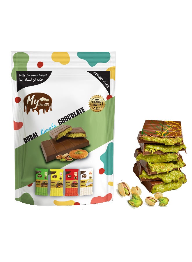 Aghadeer Dubai Kunafa Chocolate & Pistachio 100g - Image 1